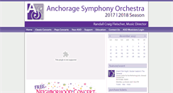 Desktop Screenshot of anchoragesymphony.org